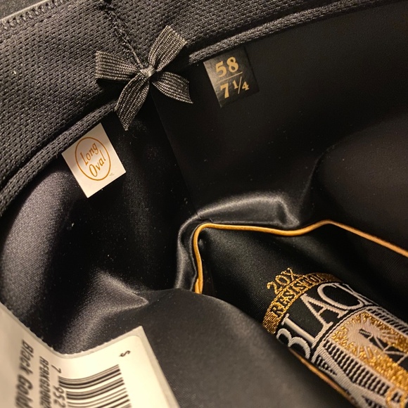 Resistol 20x Black Gold Long Oval 7 1/4 cowboy hat (no hatband) - Picture 5 of 12